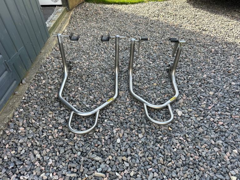 motorcycle stands- Harris paddock stands