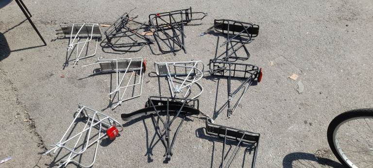 More than 20 pannier bicycle rack