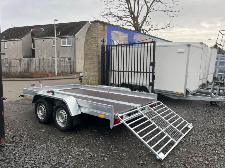 BRAND NEW 10FT X 5,6FT TWIN AXLE QUAD/SMART CAR /QUAD TRANSPORTER TRAILER 1500KG