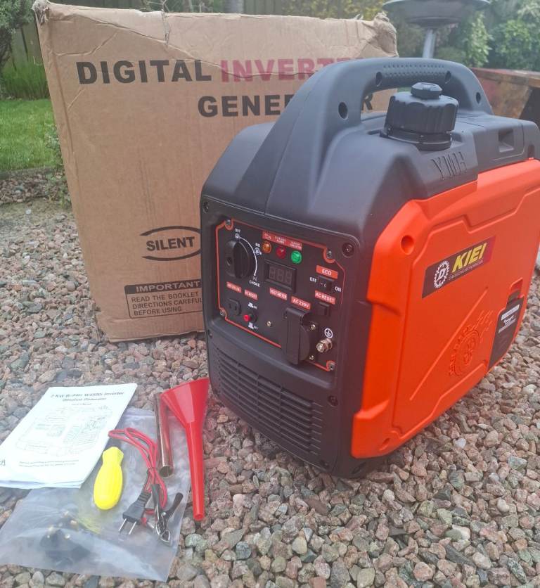 NEW Super Silent Generator DKiEi 2200-watt Inverter Generator 1800-Watts continuous sine wave power