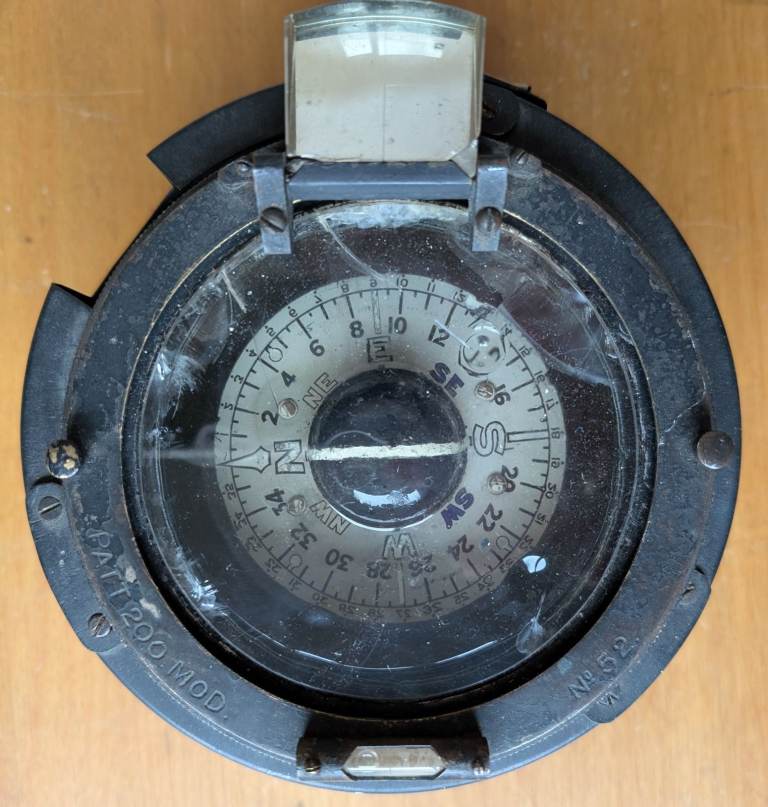 Rare WW1 C.O. Aero Compass Patent 337 - Serial Number No. 52 - Pattern 200 Model