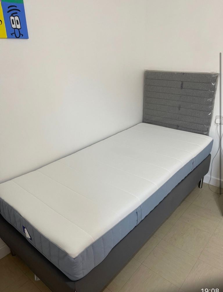 Ikea Single bed /Mattress/ Headboard 