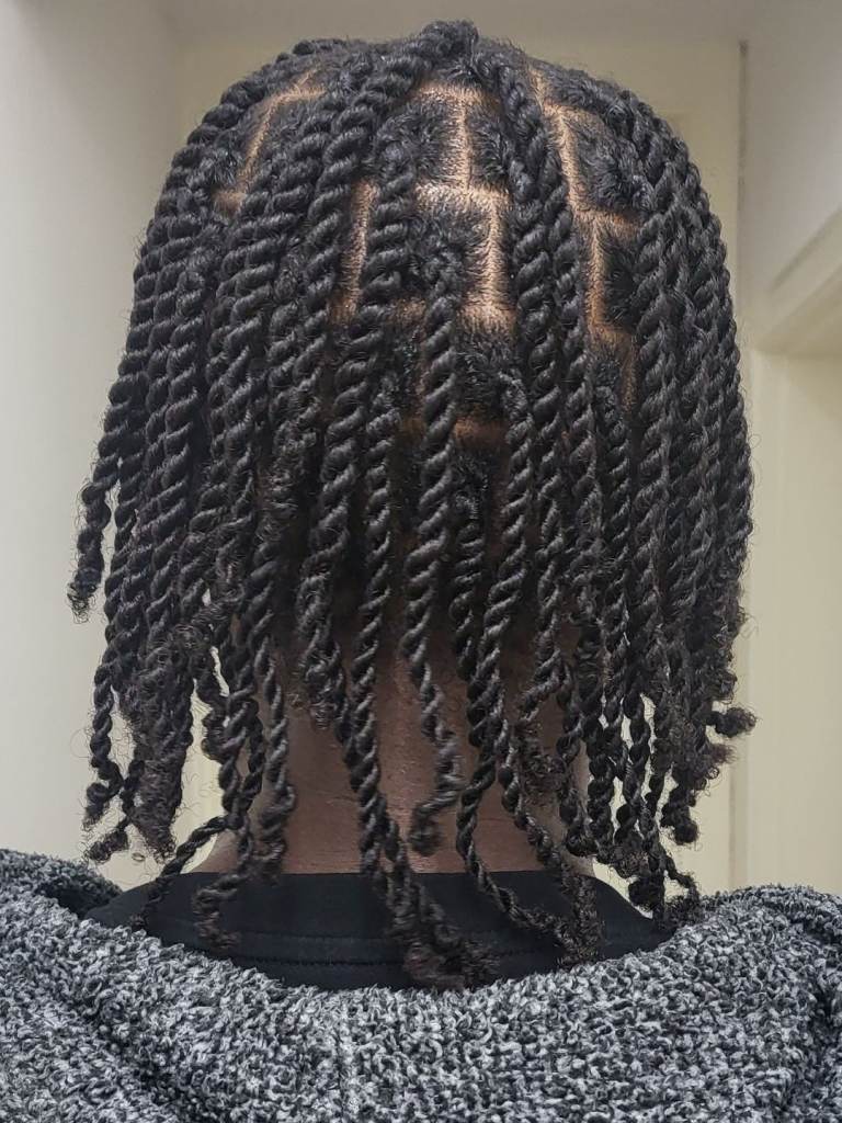 Box braid hair models