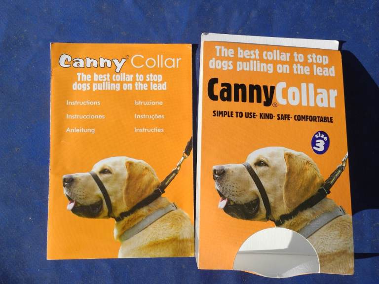 CANNY DOG COOLAR SIZE 3 TO STOP DOGS PULLING ON THE LEAD.