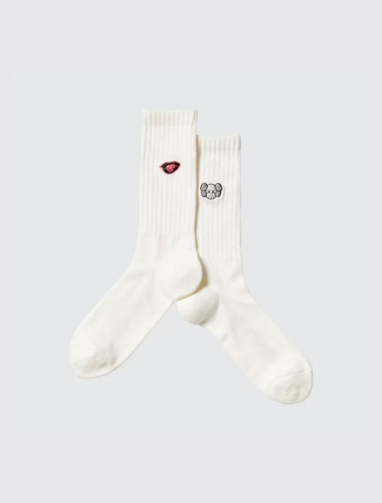 Uniqlo x Kaws x Andy Warhol White Socks
