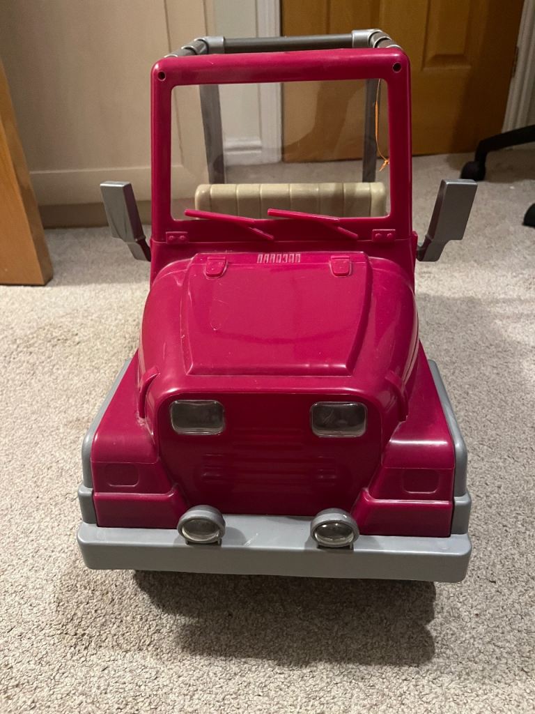 Our Generation Doll Camper Van and Matching Jeep with tow bar