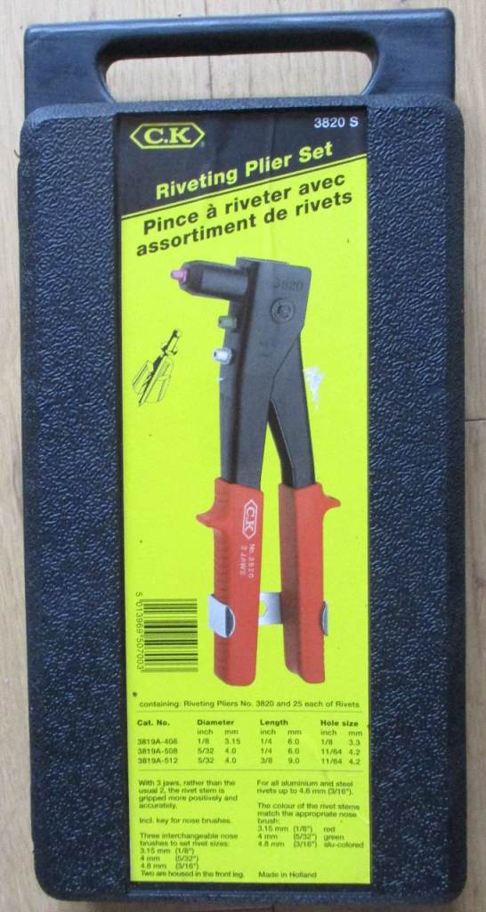 CK Tools Riveting Plier Set 3820 S