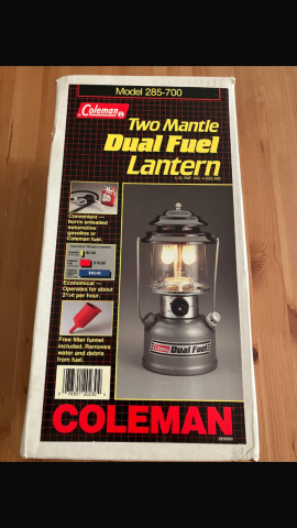 Coleman Two Mantle Dual Fuel Lantern Model 285-700 – New | in