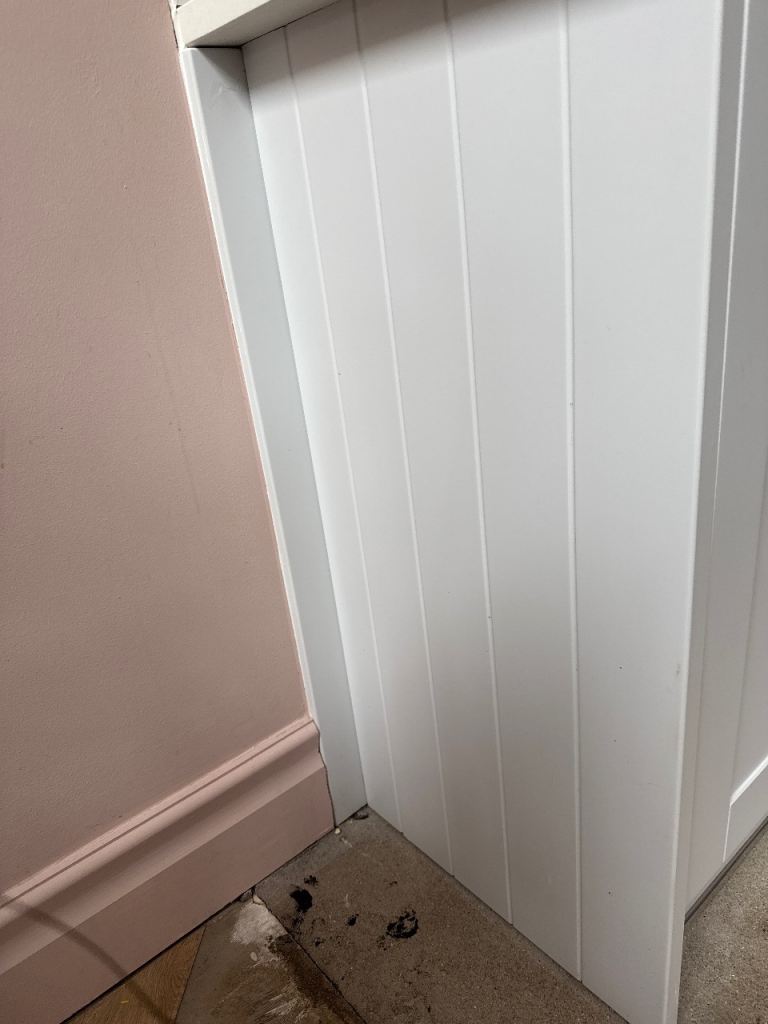 Tall end panels - wren chalk white shaker