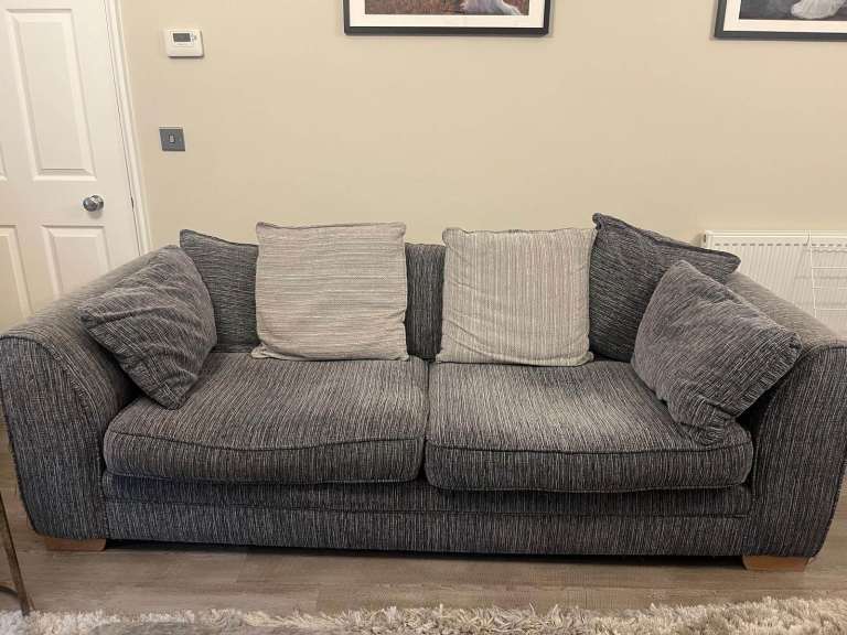 4 Seater Sofa and Cuddler Chair