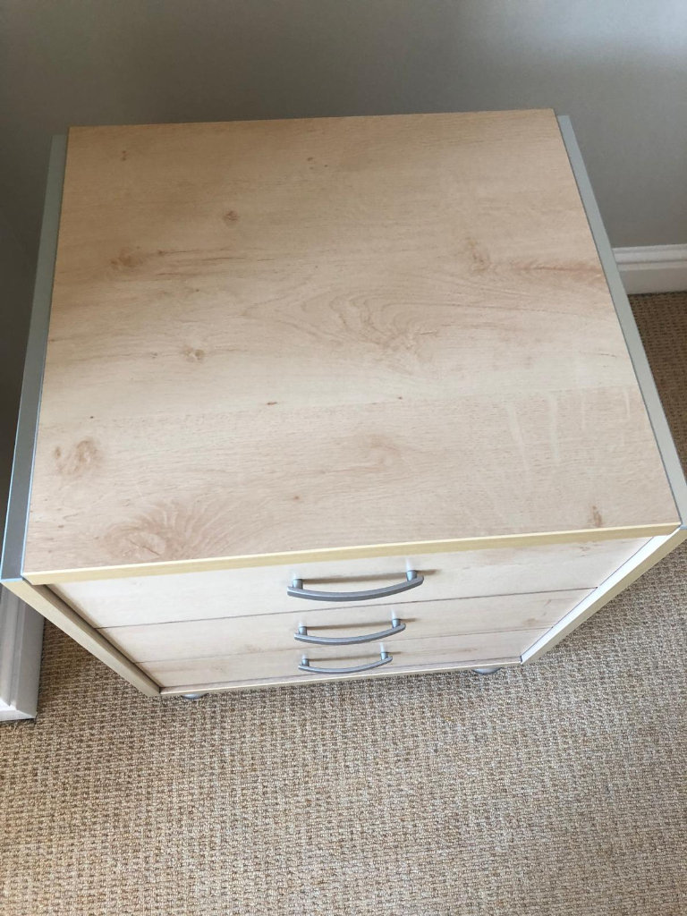 Bedside Drawers Wooded 