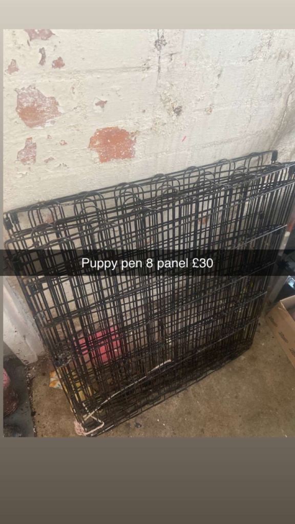 Puppy /rabbit play pen 8 panel 