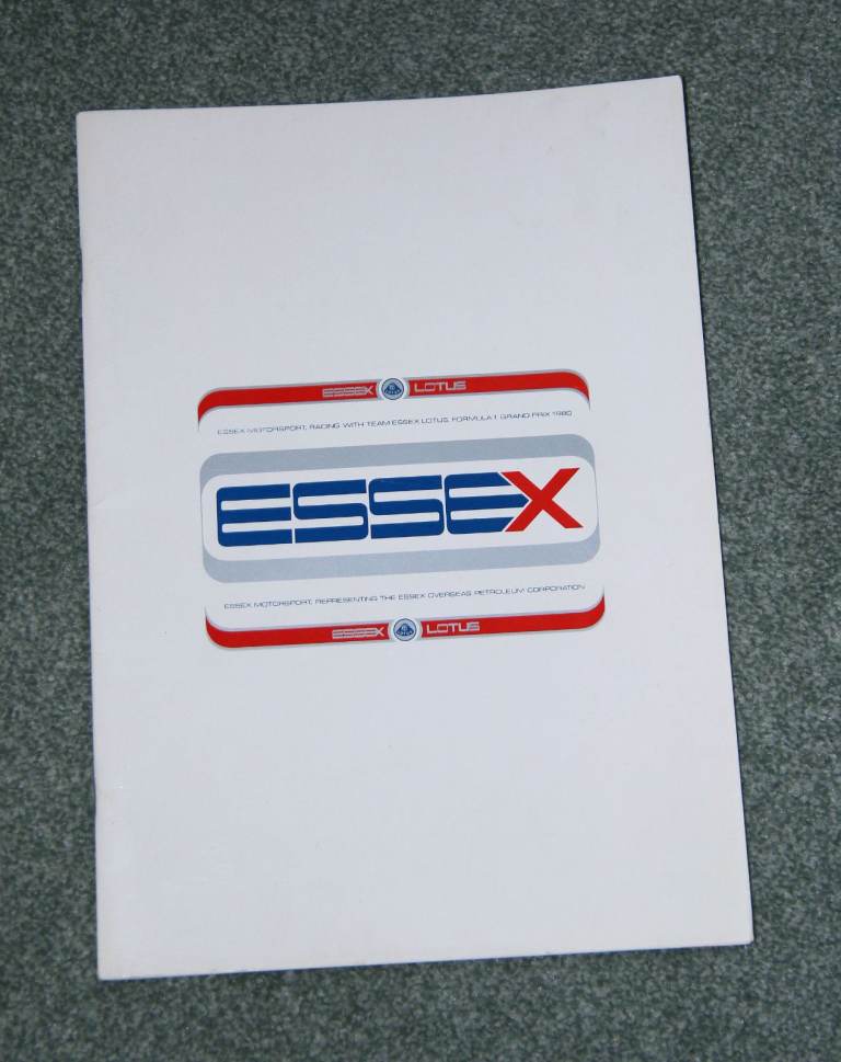 Team Lotus,  Essex Launch Brochure 1980.