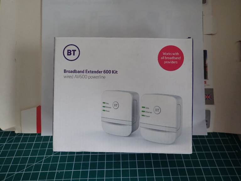 BT Mini Broadband Extender 600 Kit. Wired AV600 Powerline Adaptor