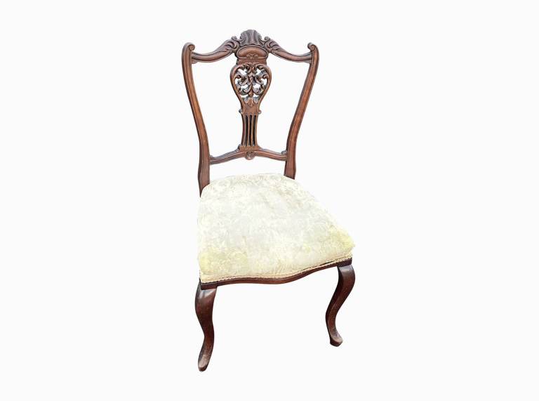 Antique carved dining chair 