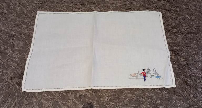 Tray Cloth.  19"x 13" approx 