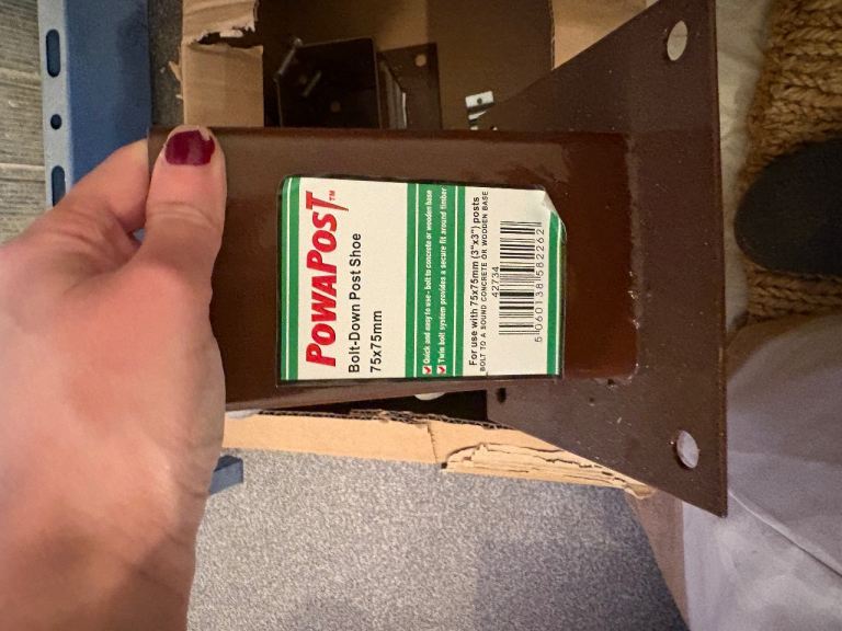 POWAPOST. Bolt-Down Post Shoe 75x75mm