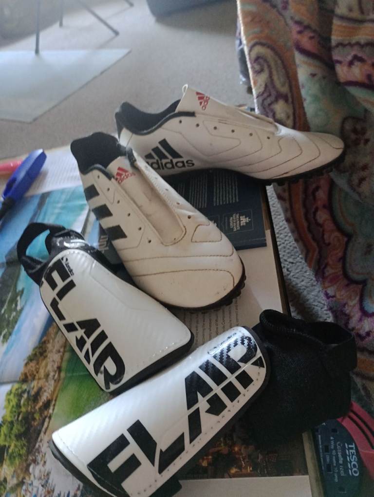 Football shoes and shinguards 