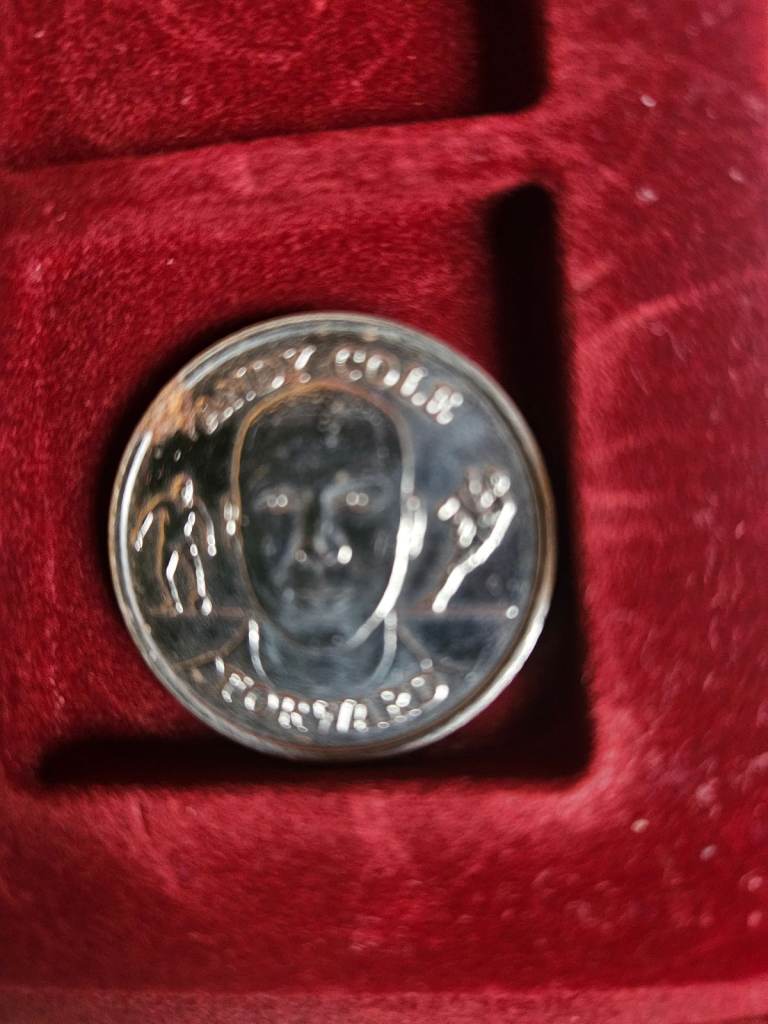 Andy Cole silver coin