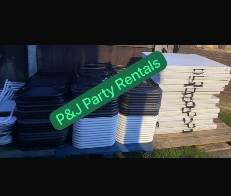 Tent, Folding Tables and Chairs for Events: Rental Services 