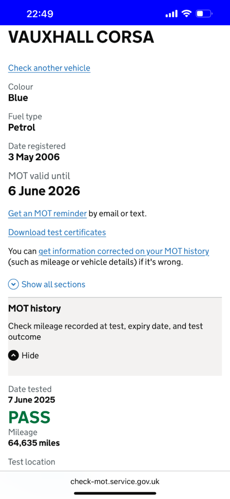 Vauxhall, CORSA, Hatchback, 2006, Manual, 1229 (cc), 3 doors