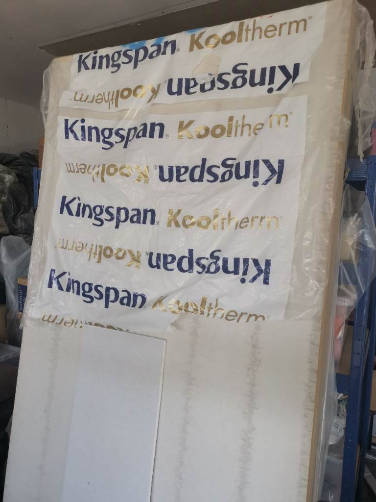 Kingspan Kooltherm 55mm Insulation board (2400mm x 1200mm) and plasterboard