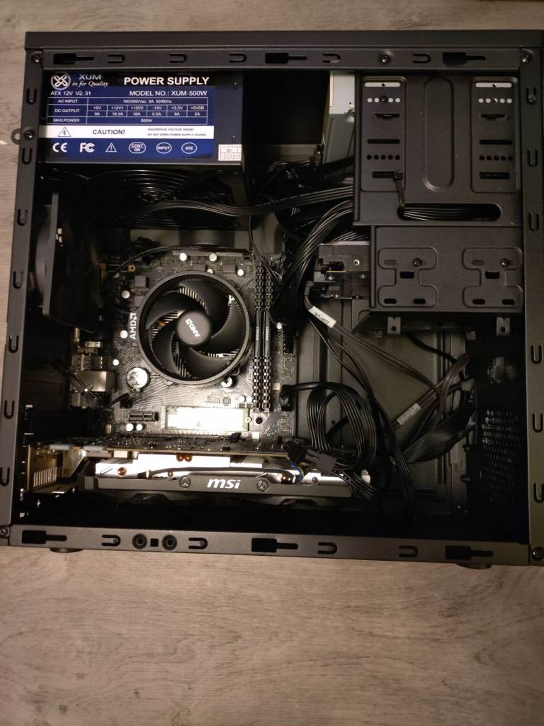 Free delivery. Gaming PC with monitor, keyboard and mouse, full setup, original Windows 11