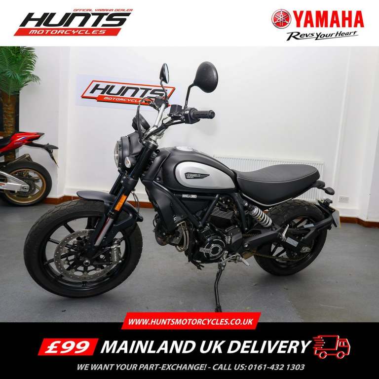 2021, '21 Ducati Scrambler Icon Dark ABS. 1 Owner. JUST 1,335 MILES. £7,495