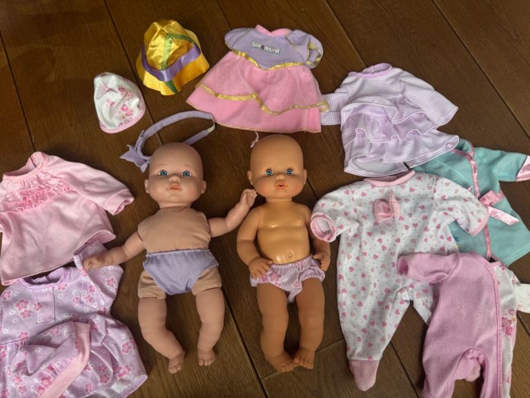 Large Bundle of Doll Babies + Clothes & Accessories 