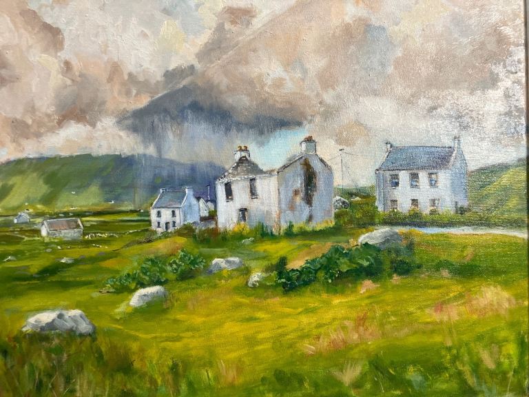 Houses past Connemara 