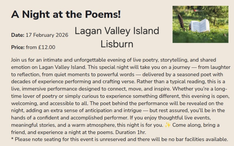 A NIGHT AT THE POEMS.