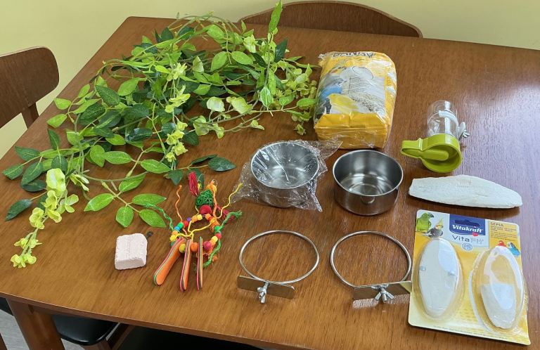 Large lot of bird cage items - MOST IS NEW !!