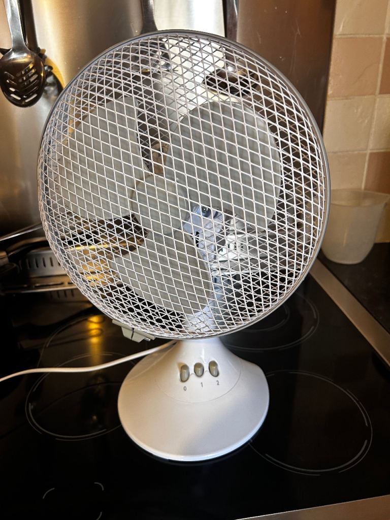 Oscillating Desk Fan - 2 Speed Settings 