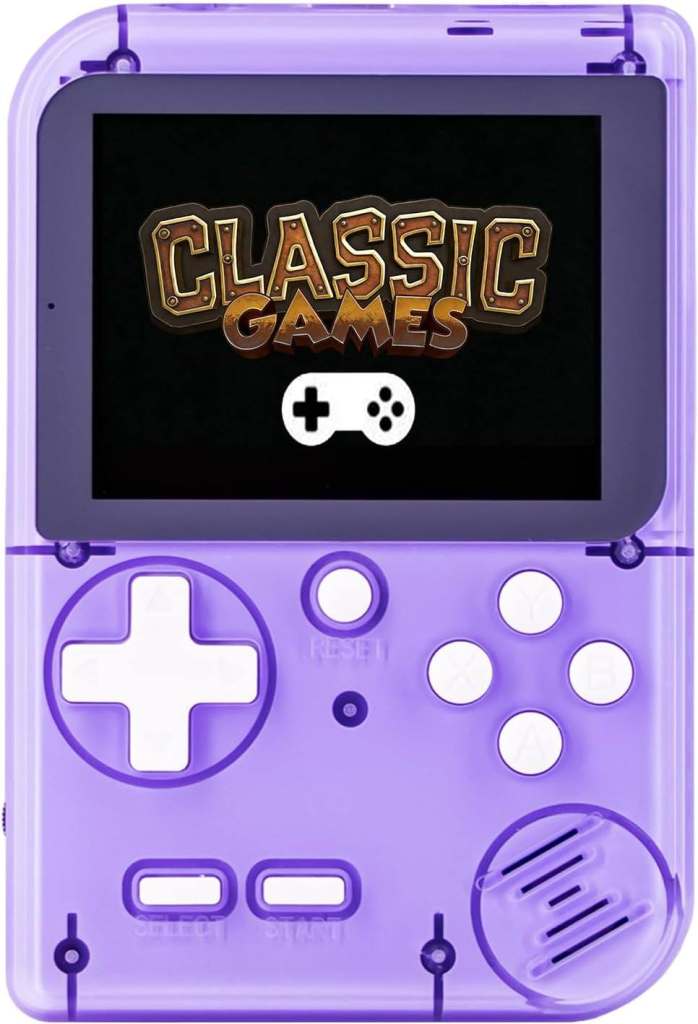 new in packaging - Rechargeable Handheld Games Console with 289 Classic Video Games - purple