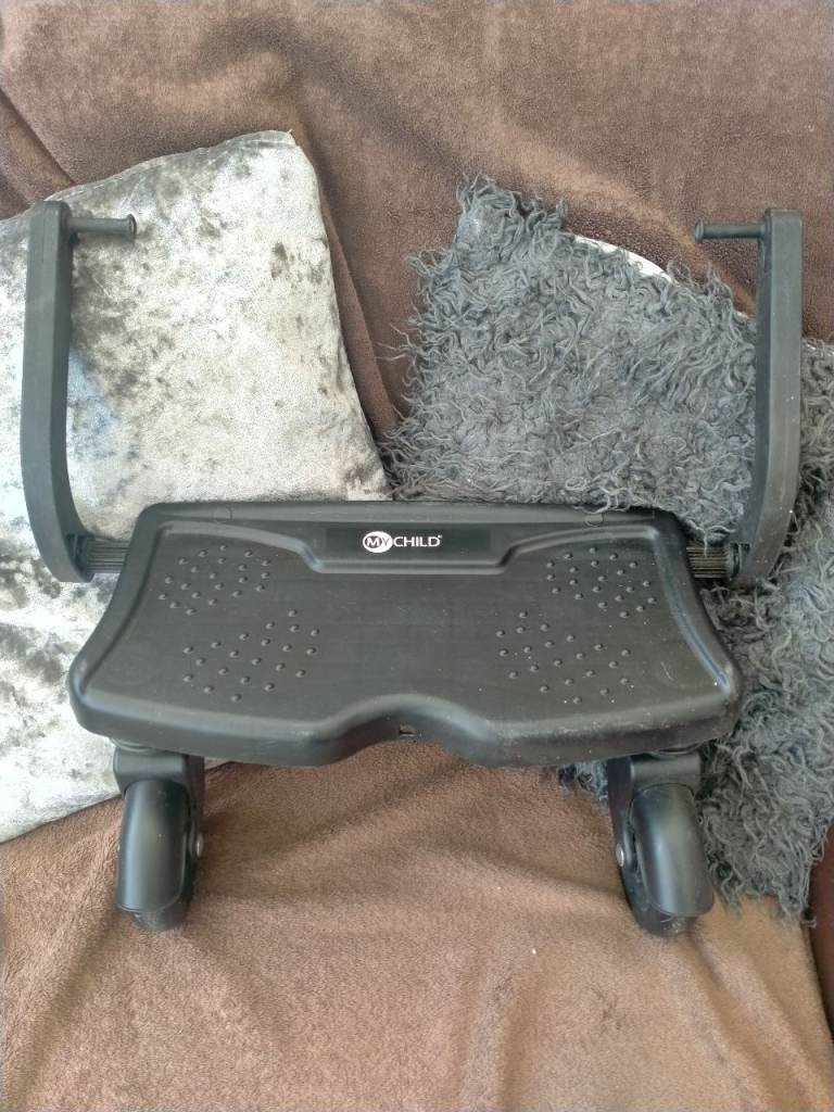 Child Prams Stroller Board with Wheels – Black, Good Condition