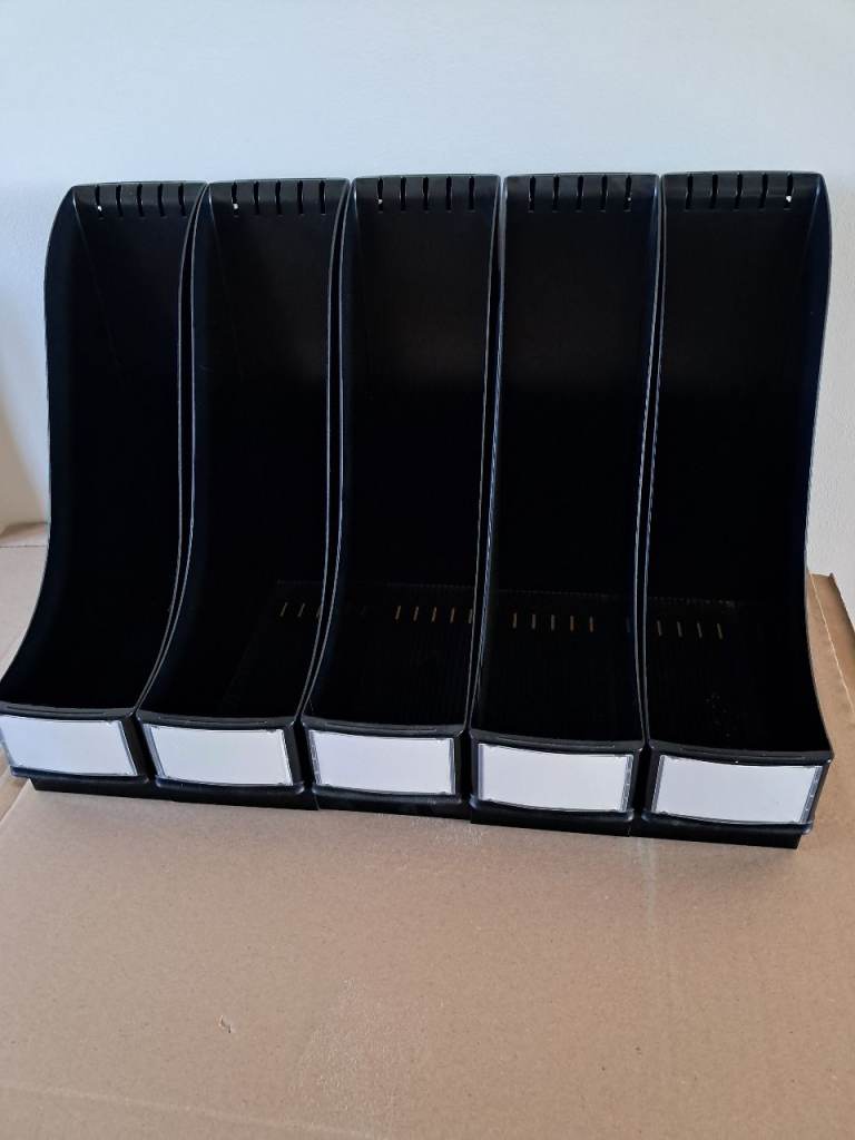 Office organiser files (set of 5)