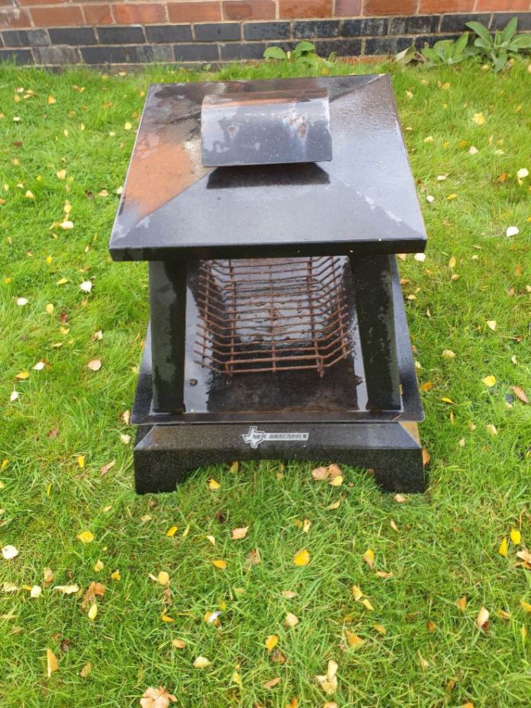 LARGE CONTEMPORY MODERN PYRAMID GARDEN FIRE WOOD BURNER FIRE PIT