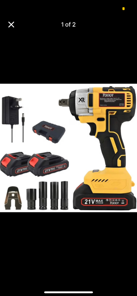 Brand New Impact Gun 1/2 With 2 Batteries + Charger with carry case