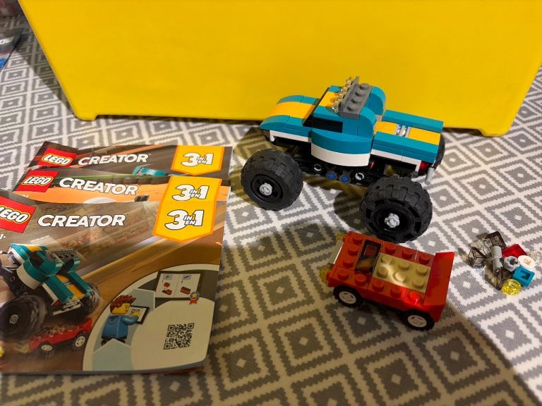 LEGO Creator 3-in-1 Monster Truck Set with Instructions
