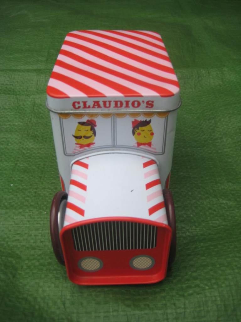 Claudio's Gelato Ice Cream Van on Wheels Empty Tin for £5.00