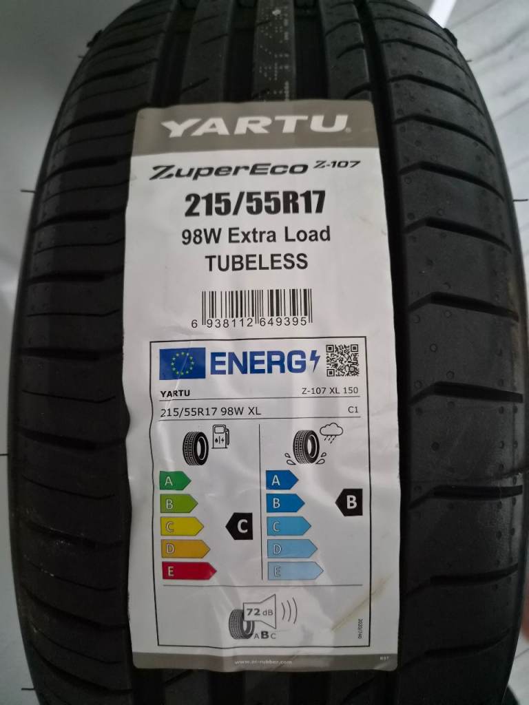 Brand new 215 55 17 tyres (4 available) Wet grip B.