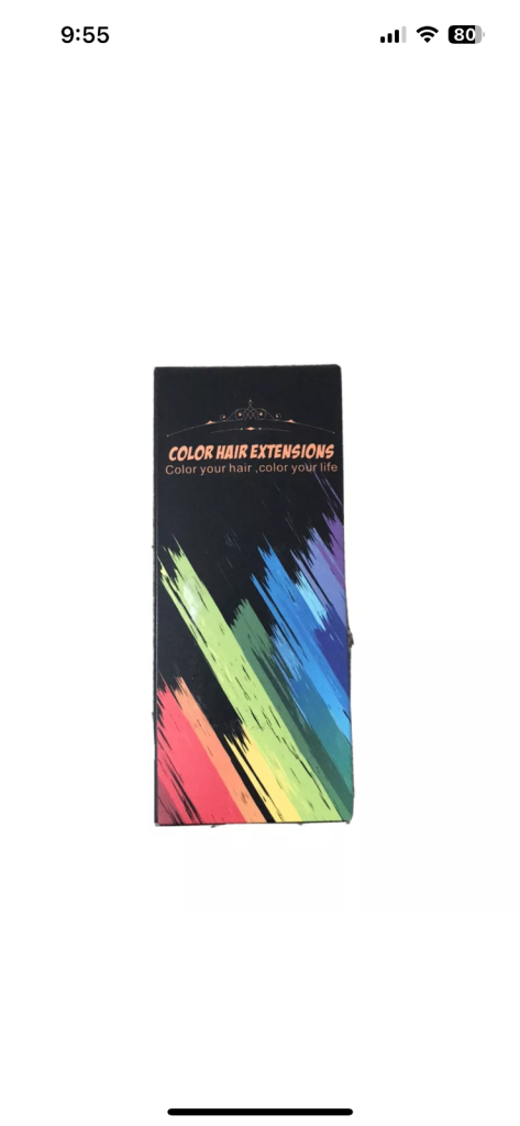 Blue Hair Extensions 7 Pieces Brand New 