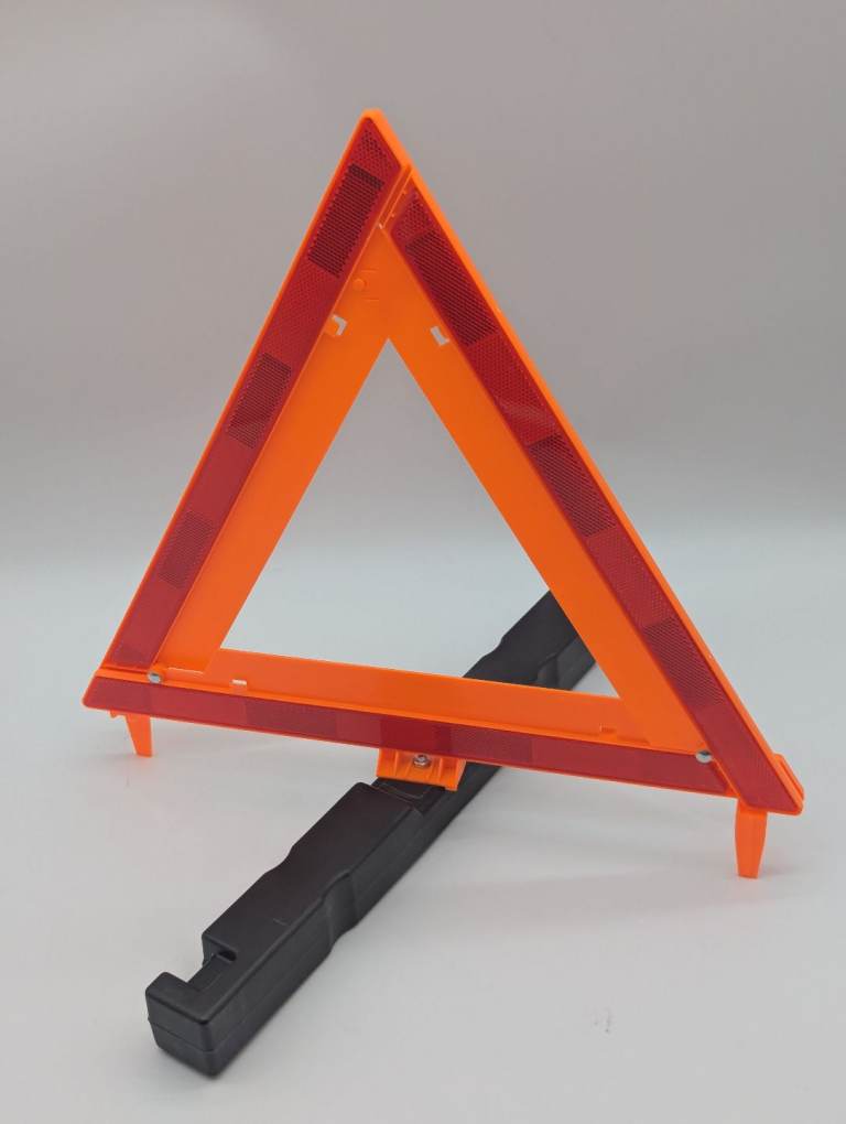 Foldable Car Warning Triangle with Storage Case – Emergency Breakdown Safety Sign