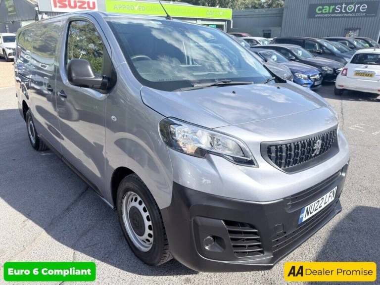 2022 Peugeot Expert Grey 1.5 BlueHDi 1000 Professional Premium LWB Van, 43,500 miles, Euro 6, 6 P...