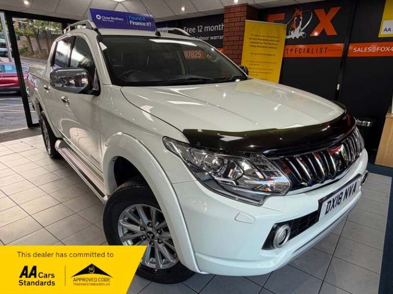 No VAT, 18 reg Mitsubishi L200 2.4 DI-D Warrior with Roll-N-Lock rear cover.