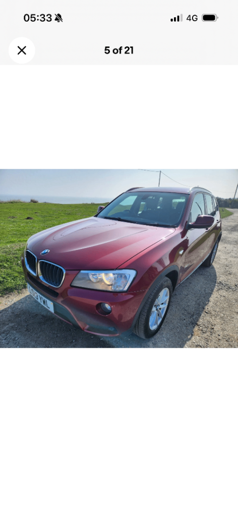BMW, X3, Estate, 2013, Semi-Auto, 1995 (cc), 5 doors