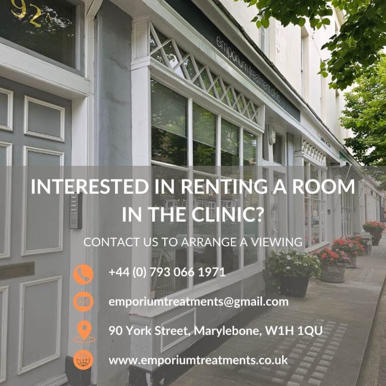 Medical - Treatment - Aesthetics - Massage - Holistic - Beauty Rooms To Rent In Marylebone London W1