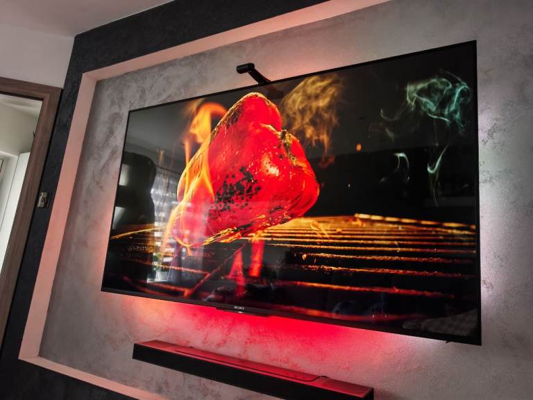 Sony Bravia 65 inch TV 4K with Govee backlight 