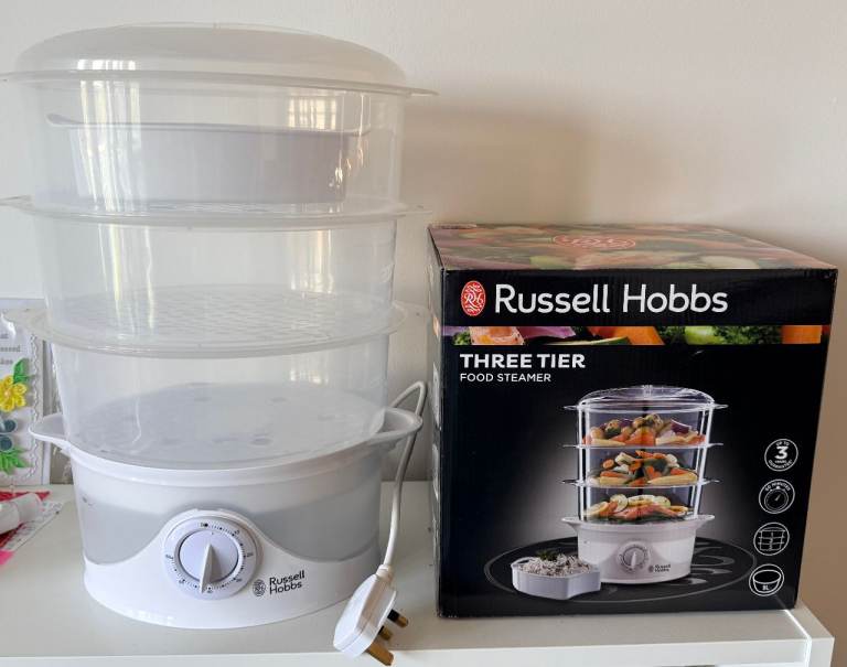 Russell Hobbs 9L Three Tier Food Steamer – As Good As New