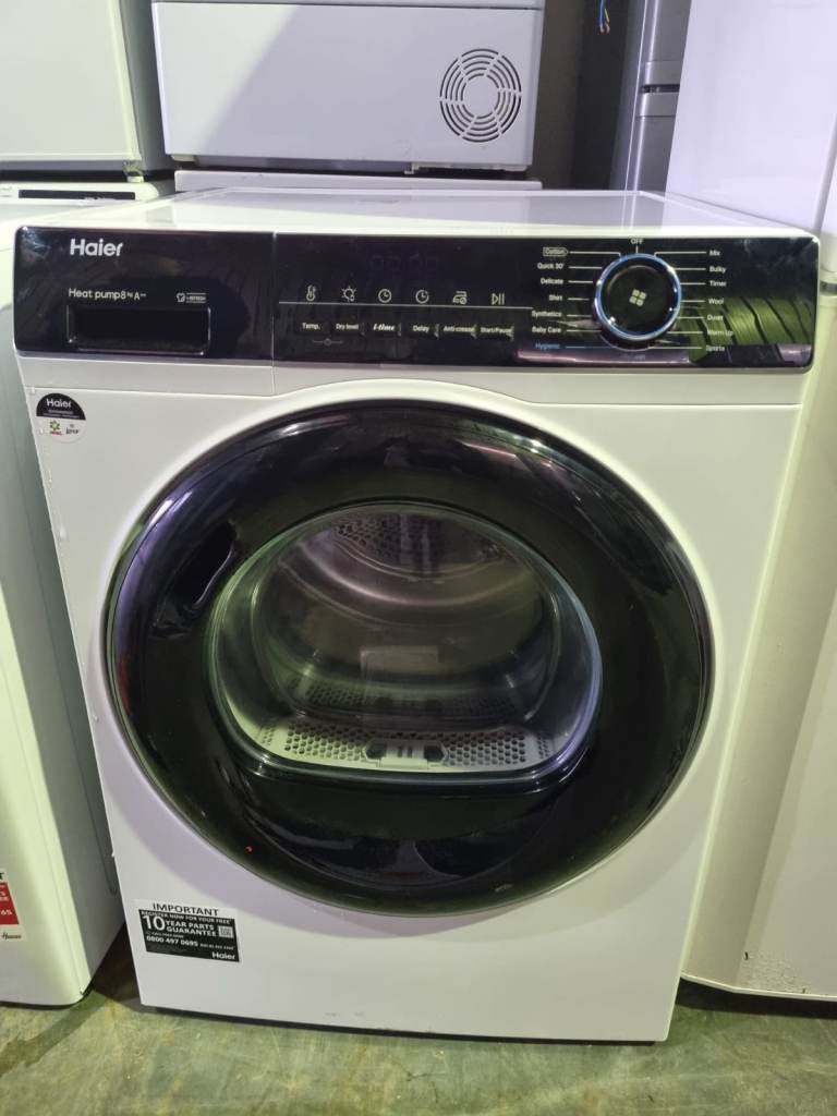 Ex-display Haier 8kg heat pump dryer & free delivery warranty